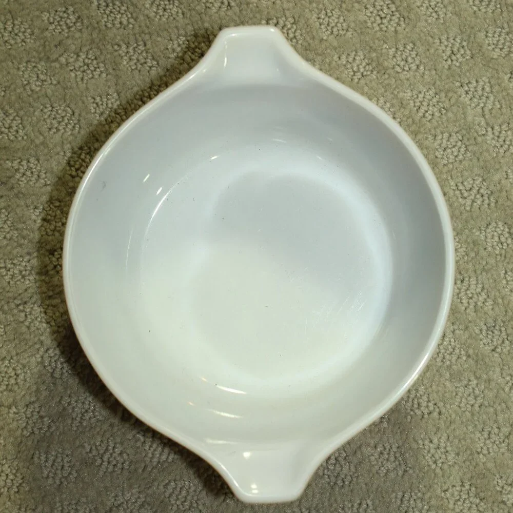 Vintage Pyrex - 3 pc Brown Early American Oval Casserole 043 1.5 QT. w Lid /473